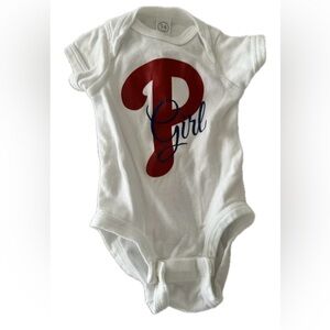 White and Red Baby Girl One Piece